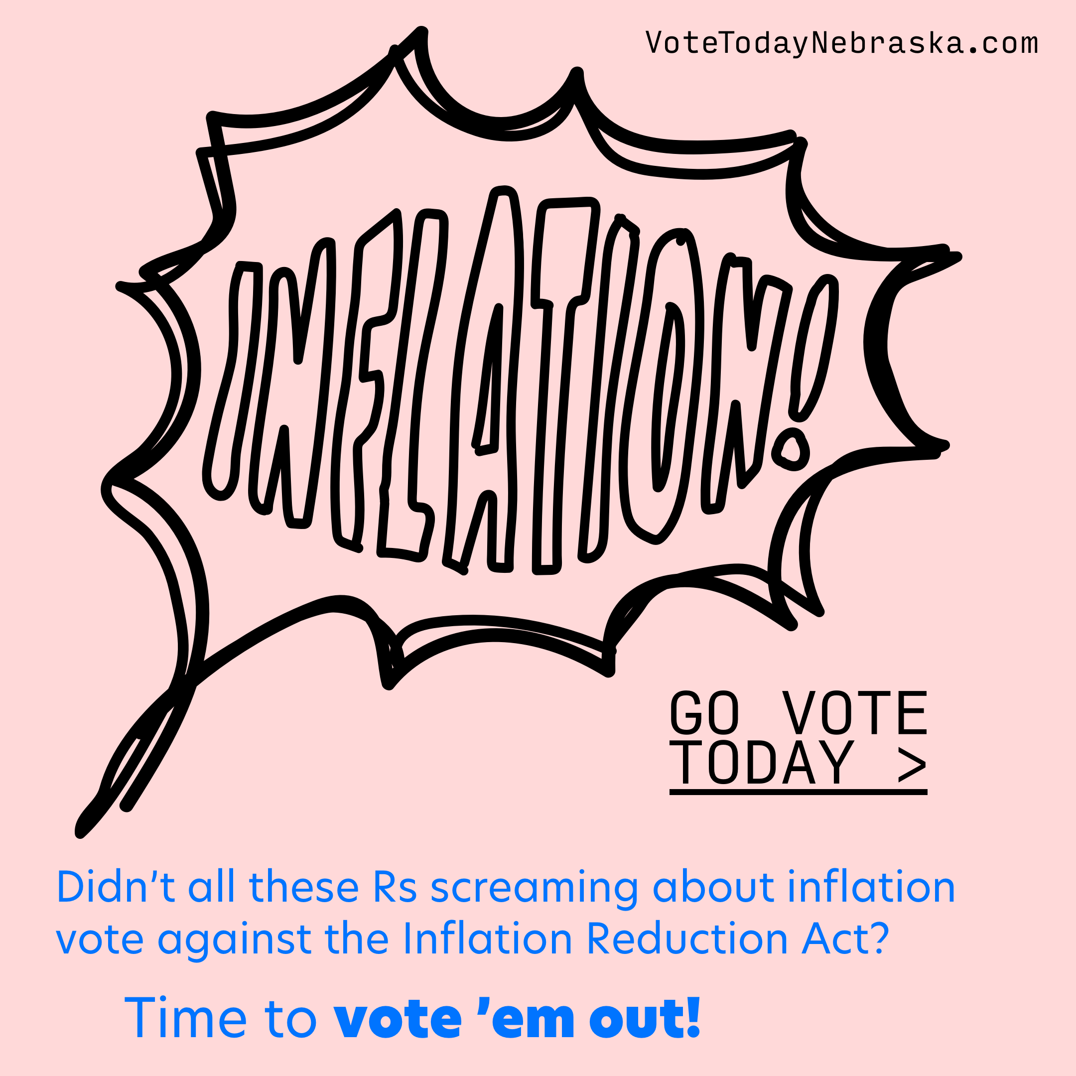 INFLATION!!! Didn't all these Rs screaming about inflation vote against the Inflation Reduction Act? Time to vote 'em out! Go Vote Today >