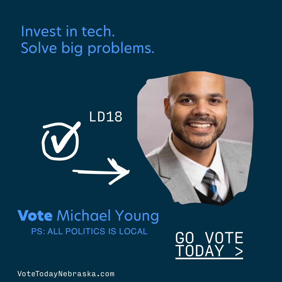 Vote Michael Young. Invest in tech. Solve big problems.